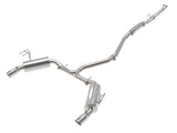 Takeda 2-1/2 Inch to 2-1/4 Inch 304 Stainless Steel Cat-Back Exhaust System Polished Honda Civic Sedan 22-24 L4-1.5L (t) aFe Power