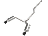 Takeda 2-1/2 Inch to 2-1/4 Inch 304 Stainless Steel Cat-Back Exhaust System Black Acura Tsx 09-14 L4-2.4L aFe Power