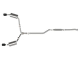 Takeda 2-1/2 Inch to 2-1/4 Inch 304 Stainless Steel Cat-Back Exhaust System Black Acura Tsx 09-14 L4-2.4L aFe Power