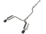 Takeda 2-1/2 Inch to 2-1/4 Inch 304 Stainless Steel Cat-Back Exhaust System Carbon Acura Tsx 09-14 L4-2.4L aFe Power