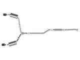 Takeda 2-1/2 Inch to 2-1/4 Inch 304 Stainless Steel Cat-Back Exhaust System Carbon Acura Tsx 09-14 L4-2.4L aFe Power