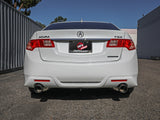 Takeda 2-1/2 Inch to 2-1/4 Inch 304 Stainless Steel Cat-Back Exhaust System Carbon Acura Tsx 09-14 L4-2.4L aFe Power