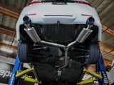 Takeda 2-1/2 Inch to 2-1/4 Inch 304 Stainless Steel Cat-Back Exhaust System Carbon Acura Tsx 09-14 L4-2.4L aFe Power