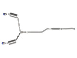 Takeda 2-1/2 Inch to 2-1/4 Inch 304 Stainless Steel Cat-Back Exhaust System Blue Acura Tsx 09-14 L4-2.4L aFe Power