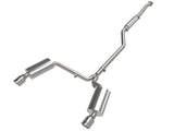 Takeda 2-1/2 Inch to 2-1/4 Inch 304 Stainless Steel Cat-Back Exhaust System Polished Acura Tsx 09-14 L4-2.4L aFe Power