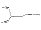Takeda 2-1/2 Inch to 2-1/4 Inch 304 Stainless Steel Cat-Back Exhaust System Polished Acura Tsx 09-14 L4-2.4L aFe Power