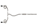 Takeda 2-1/2 Inch to 3 Inch 304 Stainless Steel Cat-Back Exhaust w/ Black Tips Honda Civic Si 22-26 L4-1.5L (t) aFe Power