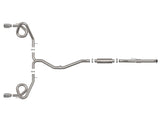 Takeda 2-1/2 Inch to 3 Inch 304 Stainless Steel Cat-Back Exhaust w/ Polished Tips Honda Civic Si 22-26 L4-1.5L (t) aFe Power