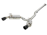 Takeda 3 Inch to 2-1/2 Inch 304 Stainless Steel Cat-Back Exhaust w/ Black Tips Mitsubishi Lancer Evo X 08-15 L4-2.0L (t) aFe Power
