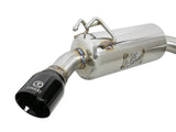Takeda 3 Inch to 2-1/2 Inch 304 Stainless Steel Cat-Back Exhaust w/ Black Tips Mitsubishi Lancer Evo X 08-15 L4-2.0L (t) aFe Power