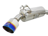 Takeda 3 Inch to 2-1/2 Inch 304 Stainless Steel Cat-Back Exhaust w/ Blue Flamed Tips Mitsubishi Lancer Evo X 08-15 L4-2.0L (t) aFe Power