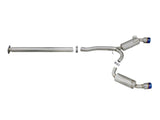 Takeda 3 Inch to 2-1/2 Inch 304 Stainless Steel Cat-Back Exhaust w/ Blue Flamed Tips Mitsubishi Lancer Evo X 08-15 L4-2.0L (t) aFe Power