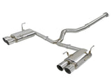 Takeda 3 Inch to 2-1/4 Inch 304 Stainless Steel Cat-Back Exhaust w/ Polished Tip Subaru Wrx/STi 15-21 H4-2.0/2.5L (t) Straight Cut aFe Power