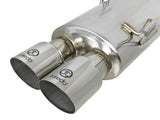 Takeda 3 Inch to 2-1/4 Inch 304 Stainless Steel Cat-Back Exhaust w/ Polished Tip Subaru Wrx/STi 15-21 H4-2.0/2.5L (t) Straight Cut aFe Power