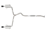 Takeda 2-1/2 Inch to 2-1/4 Inch 304 Stainless Steel Cat-Back Exhaust w/ Black Tip Subaru Forester Xt 14-18 H4-2.5L (t) aFe Power