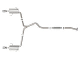 Takeda 2-1/2 Inch to 2-1/4 Inch 304 Stainless Steel Cat-Back Exhaust w/ Polished Tip Subaru Forester Xt 14-18 H4-2.5L (t) aFe Power