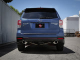 Takeda 2-1/2 Inch to 2-1/4 Inch 304 Stainless Steel Cat-Back Exhaust w/ Polished Tip Subaru Forester Xt 14-18 H4-2.5L (t) aFe Power