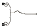 Takeda 3 Inch to 2-1/2 Inch 304 Stainless Steel Cat-Back Exhaust System w/ Black Tip Subaru Wrx 22-26 H4-2.4L (t) aFe Power