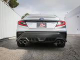 Takeda 3 Inch to 2-1/2 Inch 304 Stainless Steel Cat-Back Exhaust System w/Polish Tip Subaru Wrx 22-26 H4-2.4L (t) aFe Power