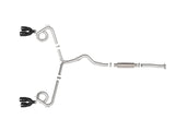 Takeda 3 Inch to 2-1/4 Inch 304 Stainless Steel Cat-Back Exhaust w/ Black Tip Subaru Wrx/STi 15-21 H4-2.0/2.5L (t) Black Powdercoated aFe Power