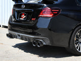 Takeda 3 Inch to 2-1/4 Inch 304 Stainless Steel Cat-Back Exhaust w/ Black Tip Subaru Wrx/STi 15-21 H4-2.0/2.5L (t) Black Powdercoated aFe Power
