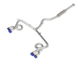 Takeda 3 Inch to 2-1/4 Inch 304 Stainless Steel Cat-Back Exhaust w/ Blue Flame Tip Subaru Wrx/STi 15-21 H4-2.0/2.5L (t) Slant Cut aFe Power