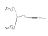 Takeda 3 Inch to 2-1/4 Inch 304 Stainless Steel Cat-Back Exhaust w/ Blue Flame Tip Subaru Wrx/STi 15-21 H4-2.0/2.5L (t) Slant Cut aFe Power