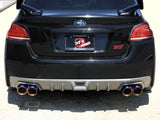 Takeda 3 Inch to 2-1/4 Inch 304 Stainless Steel Cat-Back Exhaust w/ Blue Flame Tip Subaru Wrx/STi 15-21 H4-2.0/2.5L (t) Slant Cut aFe Power
