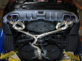 Takeda 3 Inch to 2-1/4 Inch 304 Stainless Steel Cat-Back Exhaust w/ Blue Flame Tip Subaru Wrx/STi 15-21 H4-2.0/2.5L (t) Slant Cut aFe Power