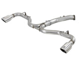 Takeda 3 Inch to 2-1/2 Inch 304 Stainless Steel Axle-Back Exhaust w/ Polished Tip Hyundai Elantra GT 18-20 L4-1.6L (t) aFe Power