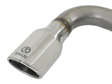 Takeda 3 Inch to 2-1/2 Inch 304 Stainless Steel Axle-Back Exhaust w/ Polished Tip Hyundai Elantra GT 18-20 L4-1.6L (t) aFe Power