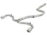 Takeda 3 Inch to 2-1/2 Inch 304 Stainless Steel Cat-Back Exhaust w/ Polished Tip Hyundai Elantra GT 18-20 L4-1.6L (t) aFe Power