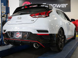 Takeda 3 Inch 304 Stainless Steel Axle-Back Exhaust System w/ Polished Tips Hyundai Veloster N 19-20 L4-2.0L (t) aFe Power