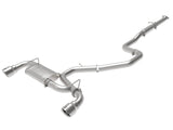Takeda-St 3 Inch 304 Stainless Steel Cat-Back Exhaust System w/ Polished Tips Hyundai Veloster N 19-20 L4-2.0L (t) aFe Power