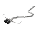 Takeda 3 Inch to 2-1/2 Inch 304 Stainless Steel Cat-Back Exhaust w/ Black Tip Hyundai Veloster 19-21 L4-1.6L (t) aFe Power