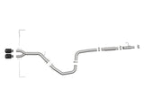 Takeda 3 Inch to 2-1/2 Inch 304 Stainless Steel Cat-Back Exhaust w/ Black Tip Hyundai Veloster 19-21 L4-1.6L (t) aFe Power