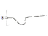 Takeda 3 Inch to 2-1/2 Inch 304 Stainless Steel Cat-Back Exhaust w/ Blue Flame Tip Hyundai Veloster 19-21 L4-1.6L (t) aFe Power