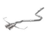 Takeda 3 Inch to 2-1/2 Inch 304 Stainless Steel Cat-Back Exhaust w/ Polished Tip Hyundai Veloster 19-21 L4-1.6L (t) aFe Power