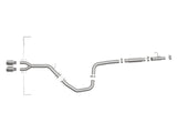 Takeda 3 Inch to 2-1/2 Inch 304 Stainless Steel Cat-Back Exhaust w/ Polished Tip Hyundai Veloster 19-21 L4-1.6L (t) aFe Power