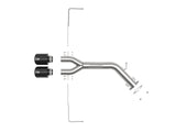 Takeda 3 Inch to 2-1/2 Inch 304 Stainless Steel Axle-Back Exhaust w/ Black Tip Hyundai Veloster 19-21 L4-1.6L (t) aFe Power
