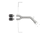 Takeda 3 Inch to 2-1/2 Inch 304 Stainless Steel Axle-Back Exhaust Carbon Fiber Tip Hyundai Veloster 19-21 L4-1.6L (t) aFe Power
