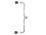 Takeda 2-1/2 Inch 304 Stainless Steel Axle-Back Exhaust System w/ Black Tips Mazda 3 Hatchback 14-18 L4-2.0/2.5L aFe Power