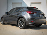 Takeda 2-1/2 Inch 304 Stainless Steel Axle-Back Exhaust System w/ Carbon Fiber Tip Mazda 3 Hatchback 14-18 L4-2.0/2.5L aFe Power