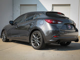 Takeda 2-1/2 Inch 304 Stainless Steel Cat-Back Exhaust System w/ Black Tips Mazda 3 Hatchback 14-18 L4-2.0/2.5L aFe Power