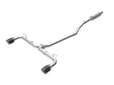 Takeda 2-1/2 Inch 304 Stainless Steel Cat-Back Exhaust System w/ Carbon Fiber Tips Mazda 3 Hatchback 14-18 L4-2.0/2.5L aFe Power
