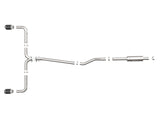 Takeda 2-1/2 Inch 304 Stainless Steel Cat-Back Exhaust System w/ Carbon Fiber Tips Mazda 3 Hatchback 14-18 L4-2.0/2.5L aFe Power