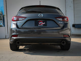 Takeda 2-1/2 Inch 304 Stainless Steel Cat-Back Exhaust System w/ Carbon Fiber Tips Mazda 3 Hatchback 14-18 L4-2.0/2.5L aFe Power