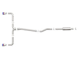 Takeda 2-1/2 Inch 304 Stainless Steel Cat-Back Exhaust System w/ Blue Flame Tips Mazda 3 Hatchback 14-18 L4-2.0/2.5L aFe Power