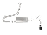 Takeda 2-1/2 Inch 304 Stainless Steel Axle-Back Exhaust System w/ Black Tips Hyundai Kona 18-23 L4-1.6L (t) aFe Power
