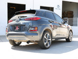 Takeda 2-1/2 Inch 304 Stainless Steel Axle-Back Exhaust w/o Muffler Black Tips Hyundai Kona 18-23 L4-1.6L (t) aFe Power